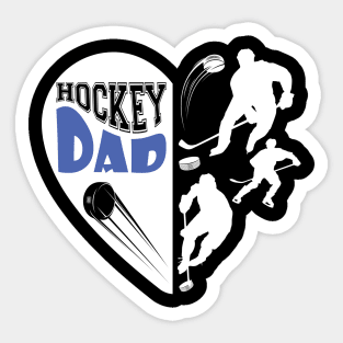 Hockey Dad Womens Love Playing Hockey Gift for hockey dad best hockey player Sticker